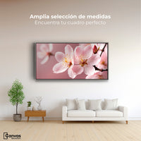 Cuadros Decorativos Canvas Revolution | Cerezo Rosado Flor | Montaje3