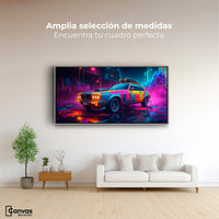 Cuadros Decorativos Canvas Revolution | Coche Abstracto | Montaje3
