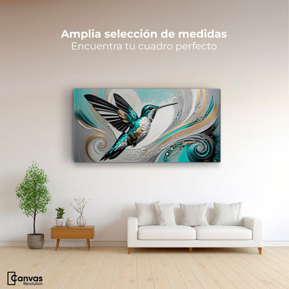 Cuadros Decorativos Canvas Revolution | Colibri Paraiso | Montaje3