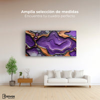 Cuadros Decorativos Canvas Revolution | Cristales Purpura | Montaje3