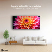 Cuadros Decorativos Canvas Revolution | Dahlia Vibrante | Montaje3