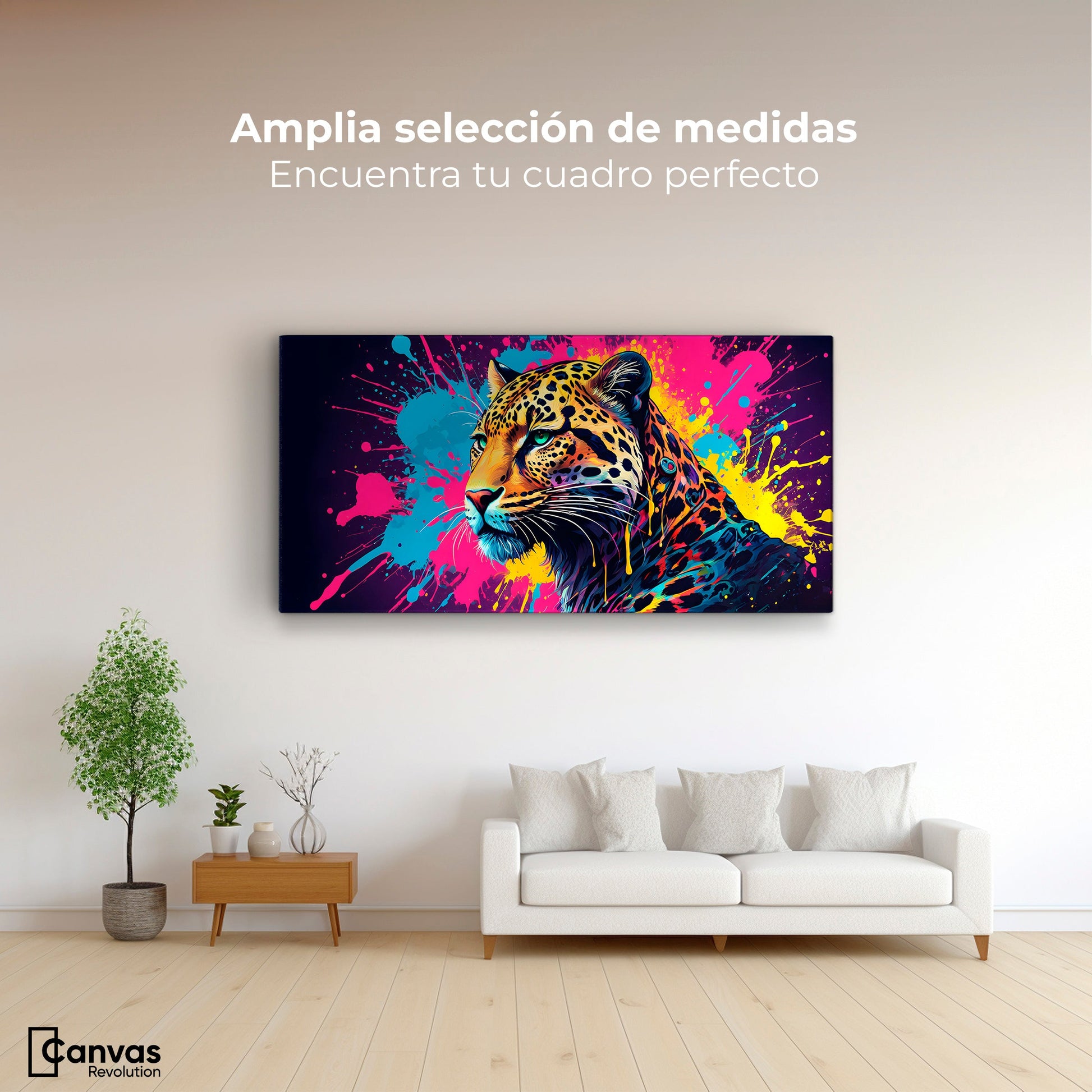 Cuadros Decorativos Canvas Revolution | Depredador Neon | Montaje3