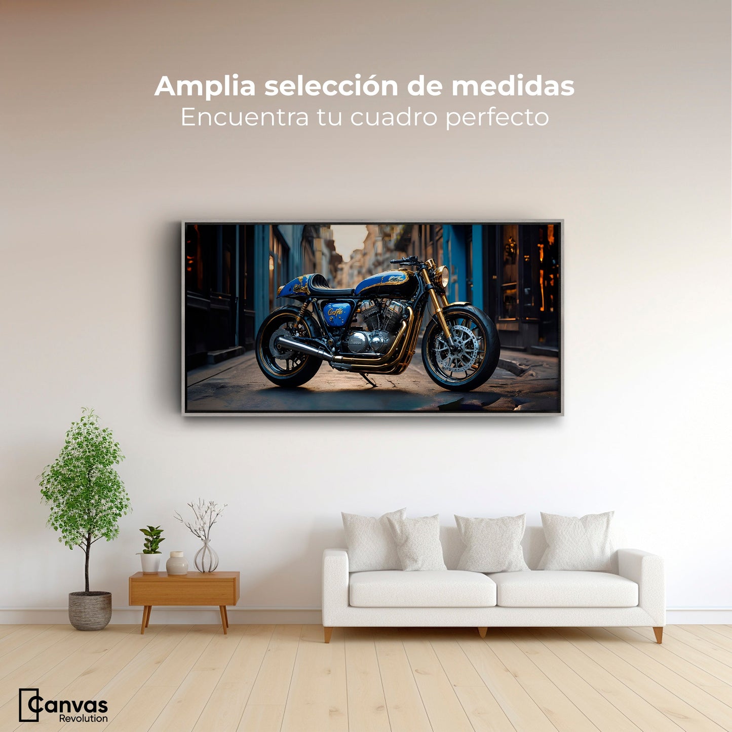 Cuadros Decorativos Canvas Revolution | Elegancia Cromatica | Montaje3
