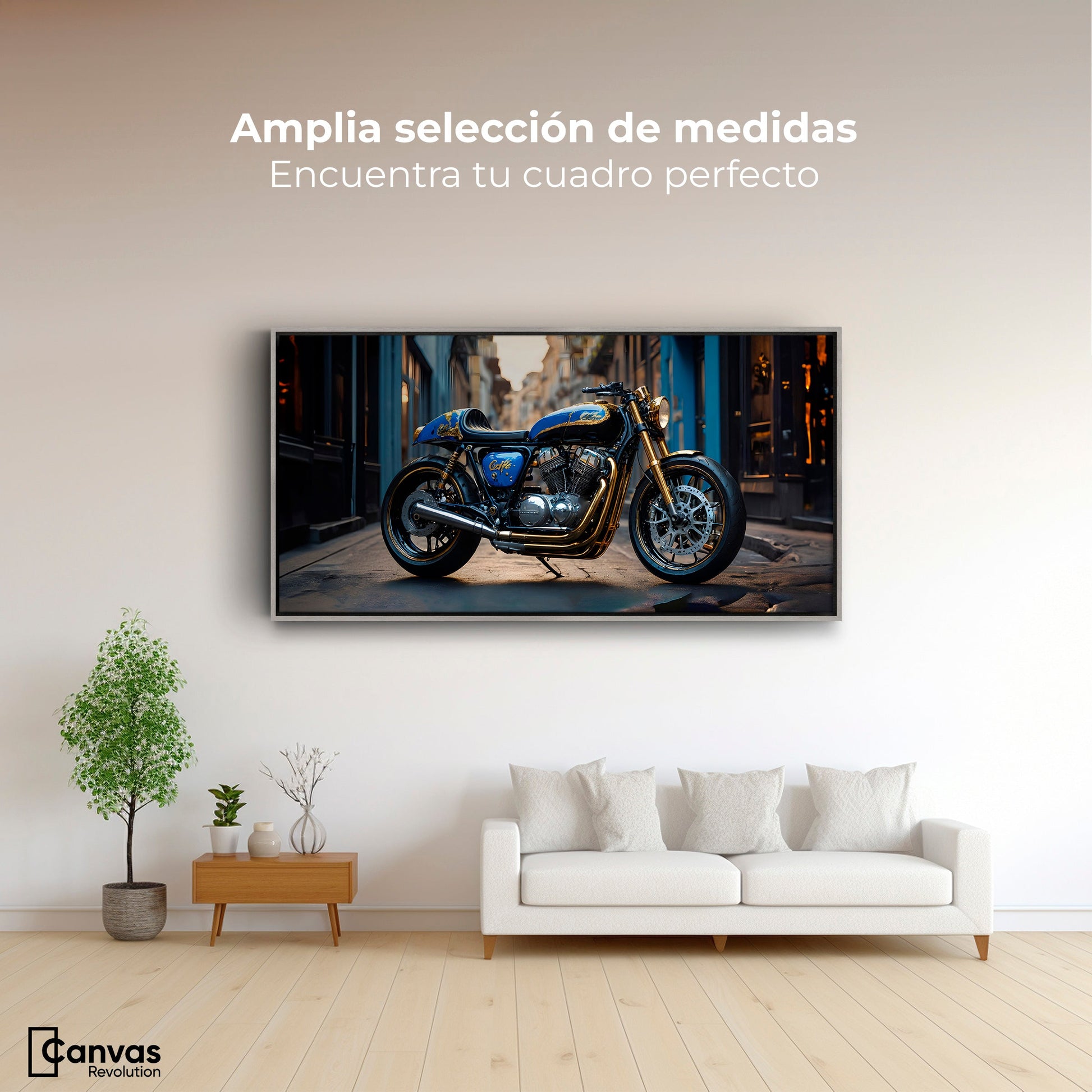 Cuadros Decorativos Canvas Revolution | Elegancia Cromatica | Montaje3