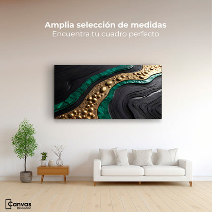 Cuadros Decorativos Canvas Revolution | Espejismo Metalico | Montaje3