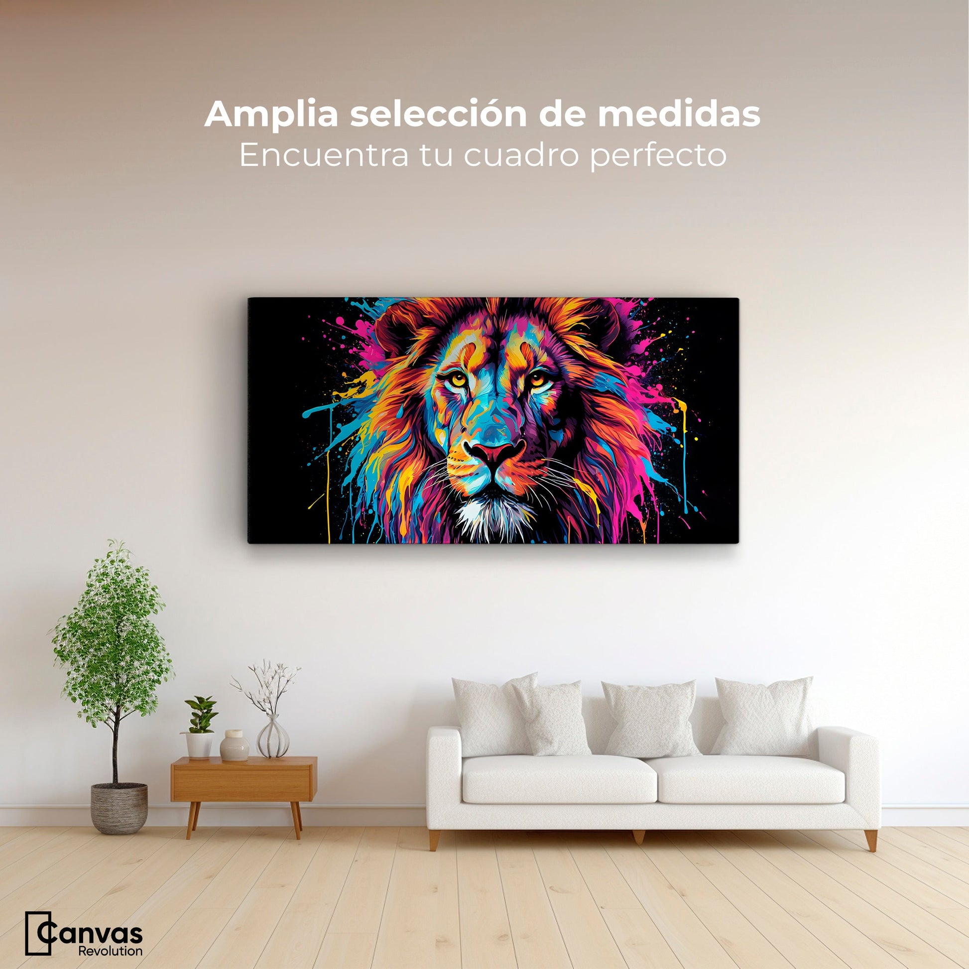 Cuadros Decorativos Canvas Revolution | Esplendor Salvaje | Montaje3