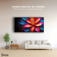 Cuadros Decorativos Canvas Revolution | Flor Aurea Nitida | Montaje3