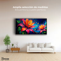 Cuadros Decorativos Canvas Revolution | Flor Aurea Viva | Montaje3