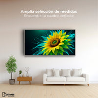 Cuadros Decorativos Canvas Revolution | Fulgor De Girasol | Montaje3