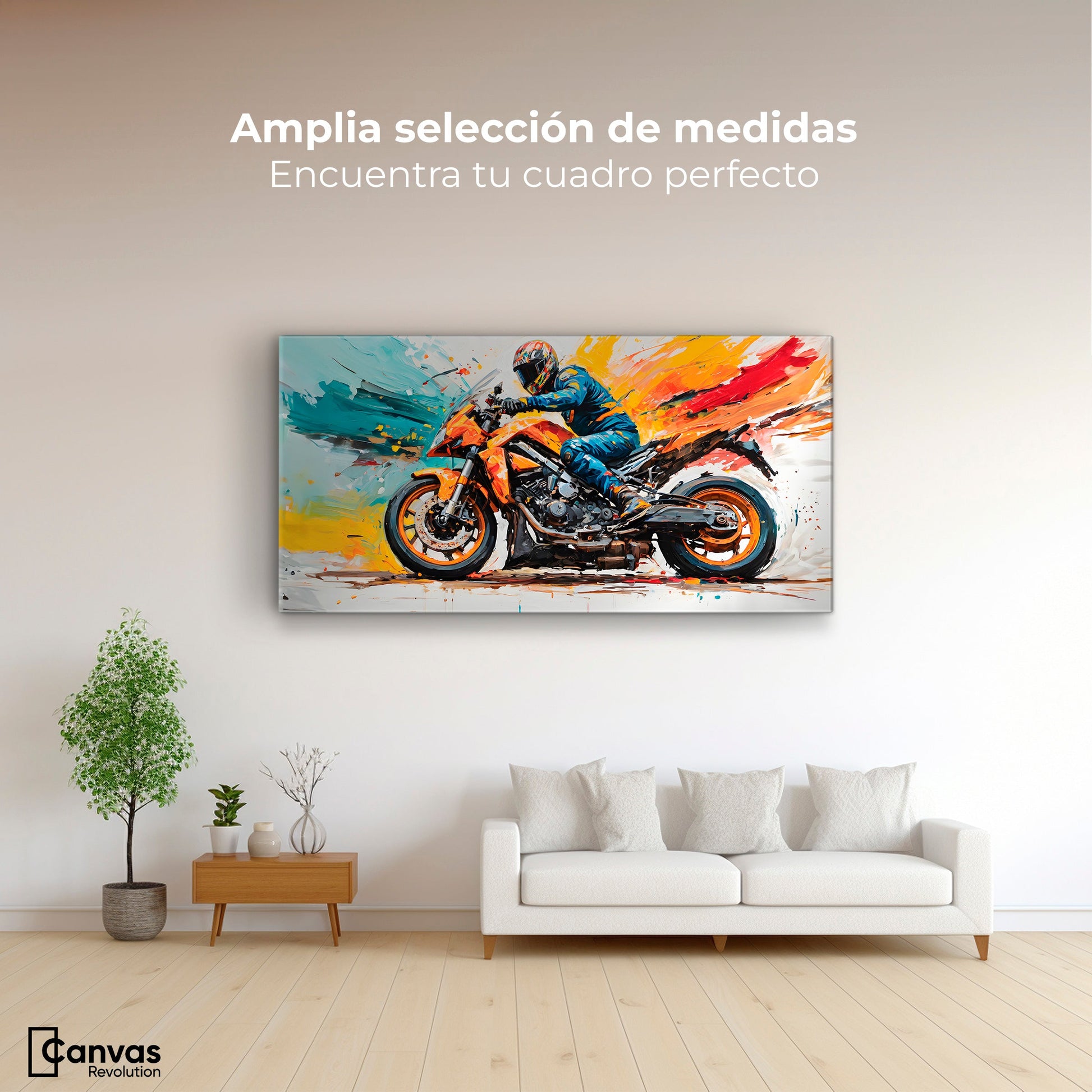 Cuadros Decorativos Canvas Revolution | Furia Motorizada | Montaje3