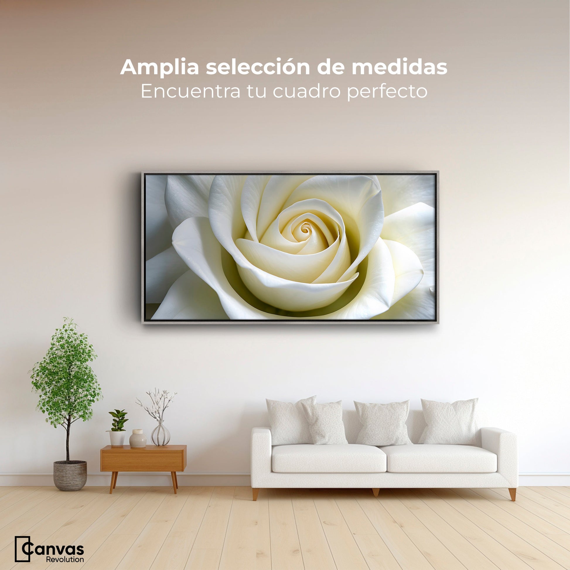 Cuadros Decorativos Canvas Revolution | Gardenia Divina | Montaje3