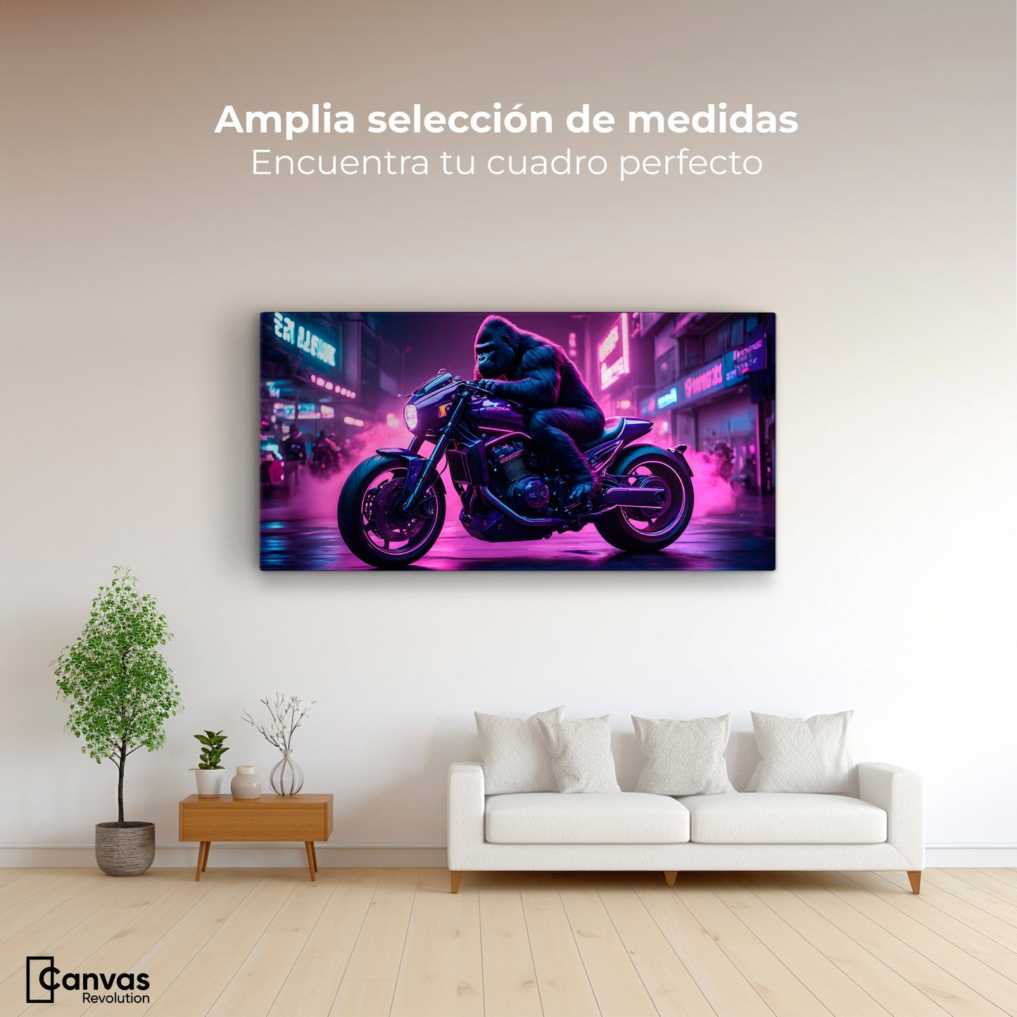 Cuadros Decorativos Canvas Revolution | Gorila Motorizado | Montaje3