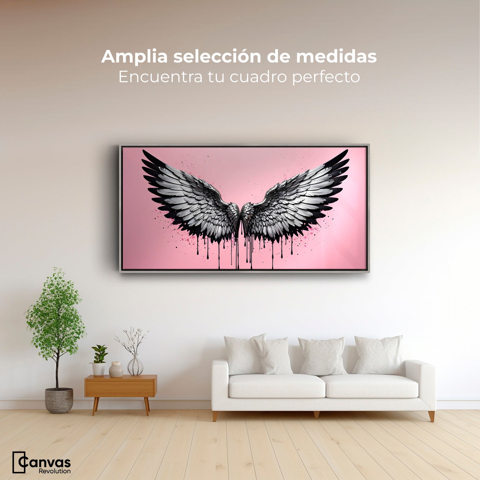 Cuadros Decorativos Canvas Revolution | Luz De Angeles | Montaje3