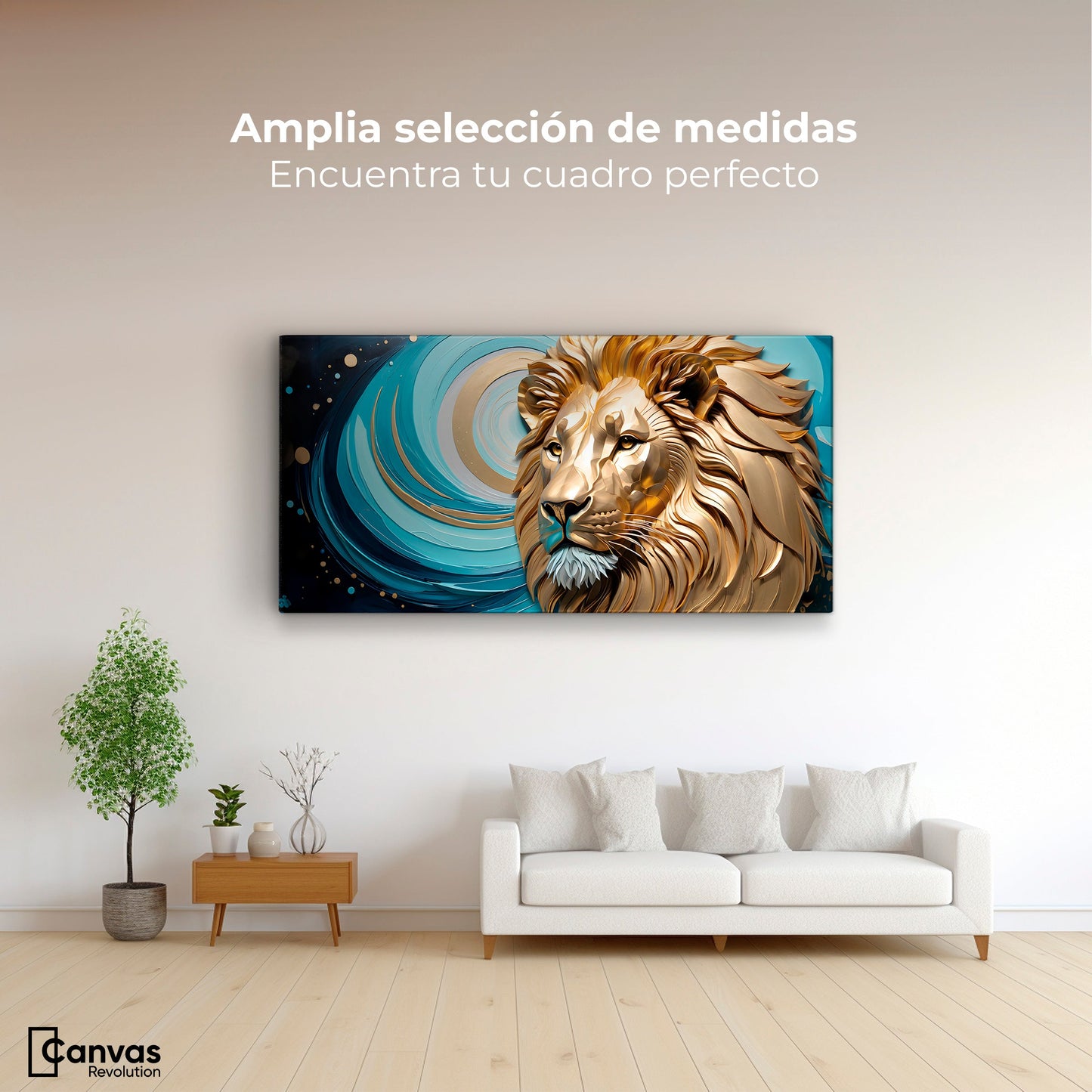 Cuadros Decorativos Canvas Revolution | Majestad Salvaje | Montaje3