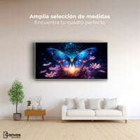 Cuadros Decorativos Canvas Revolution | Mariposa Celestial | Montaje3