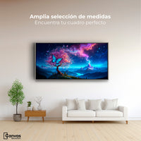 Cuadros Decorativos Canvas Revolution | Mariposa Cosmica | Montaje3