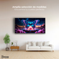 Cuadros Decorativos Canvas Revolution | Mariposa Encantada | Montaje3