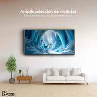 Cuadros Decorativos Canvas Revolution | Mariposa Glacial | Montaje3