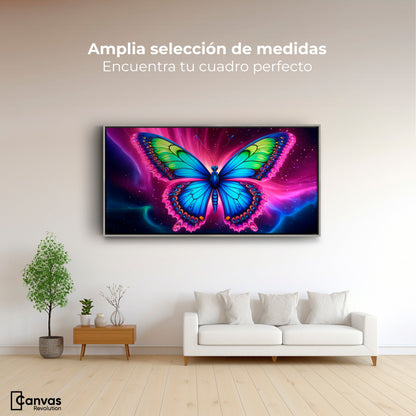 Cuadros Decorativos Canvas Revolution | Mariposa Nebulosa | Montaje3