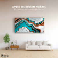 Cuadros Decorativos Canvas Revolution | Marmol Acuatico | Montaje3