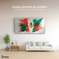 Cuadros Decorativos Canvas Revolution | Mexico Bandera | Montaje3