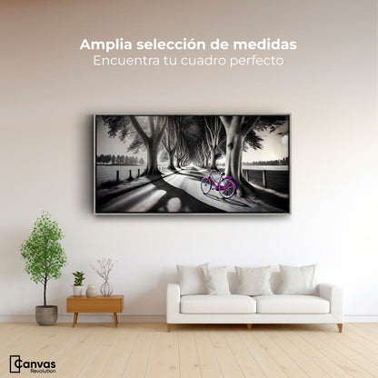 Cuadros Decorativos Canvas Revolution | Morado Natural | Montaje3