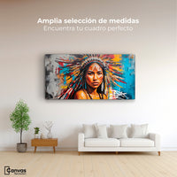 Cuadros Decorativos Canvas Revolution | Nativo Colorido | Montaje3