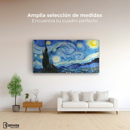 Cuadros Decorativos Canvas Revolution | Noche Estrellada Por Vincent Van Gogh | Montaje3