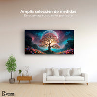 Cuadros Decorativos Canvas Revolution | Nocturno Floral | Montaje3