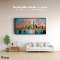Cuadros Decorativos Canvas Revolution | Nueva York Dorada | Montaje3