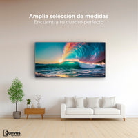 Cuadros Decorativos Canvas Revolution | Ola Crepuscular | Montaje3