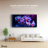 Cuadros Decorativos Canvas Revolution | Orquidea Luz Sutil | Montaje3