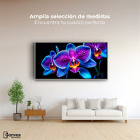 Cuadros Decorativos Canvas Revolution | Orquidea Radiante | Montaje3