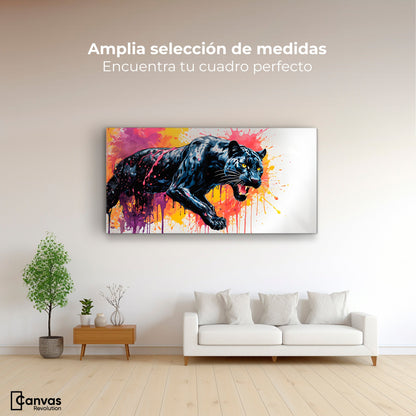 Cuadros Decorativos Canvas Revolution | Pantera Colores | Montaje3