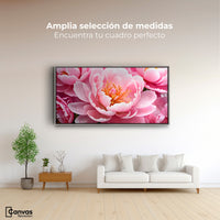 Cuadros Decorativos Canvas Revolution | Peonia Encanto | Montaje3