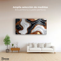 Cuadros Decorativos Canvas Revolution | Remolinos Elegantes | Montaje3