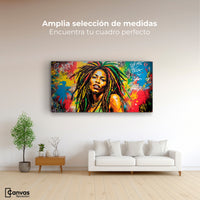Cuadros Decorativos Canvas Revolution | Retrato Rasta Urban | Montaje3
