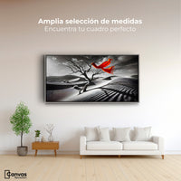 Cuadros Decorativos Canvas Revolution | Rojo Entre Espinas | Montaje3