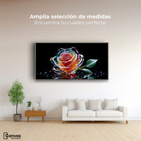 Cuadros Decorativos Canvas Revolution | Rosa Cristal Puro | Montaje3