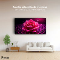 Cuadros Decorativos Canvas Revolution | Rosa Red Eterna | Montaje3