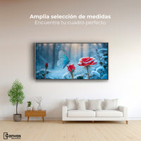 Cuadros Decorativos Canvas Revolution | Rosa Y Fragilidad | Montaje3