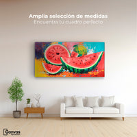 Cuadros Decorativos Canvas Revolution | Sandia Armonia | Montaje3