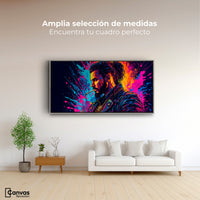 Cuadros Decorativos Canvas Revolution | Vibrante Solitario | Montaje3