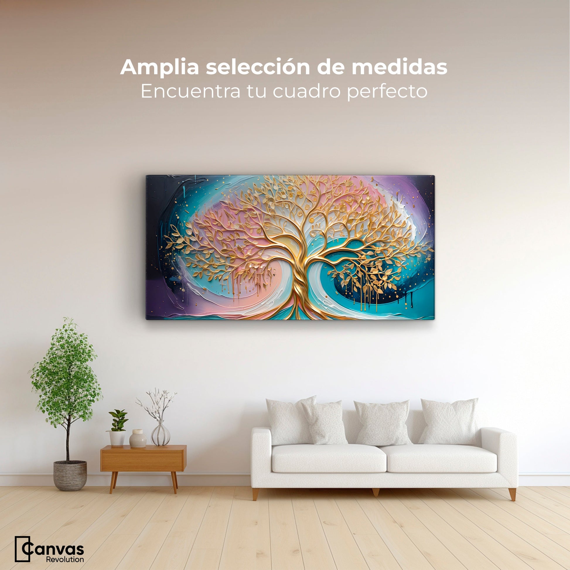 Cuadros Decorativos Canvas Revolution | Vida En Crecimiento | Montaje3