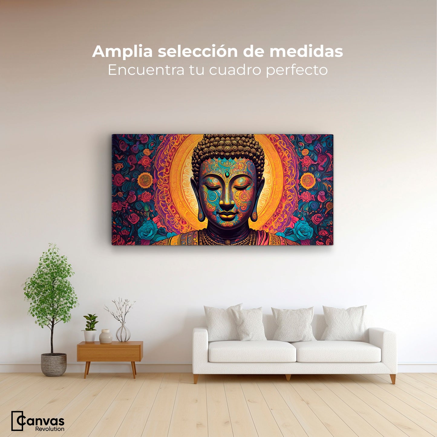 Cuadros Decorativos Canvas Revolution | Vortice Psicodelico | Montaje3