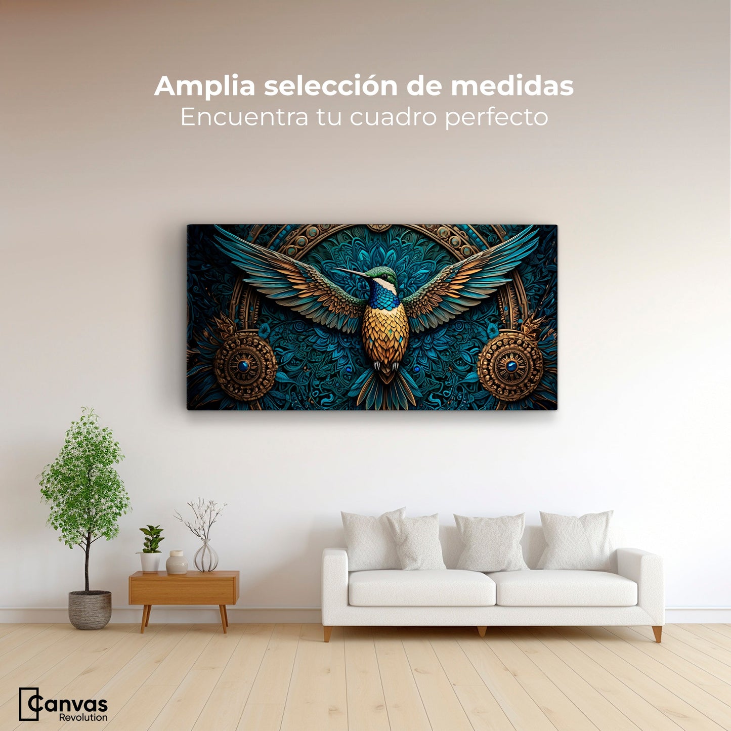 Cuadros Decorativos Canvas Revolution | Vuelo Encantado | Montaje3