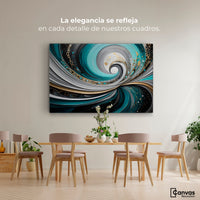 Cuadros Decorativos Canvas Revolution | Abstraccion Lunar | Montaje4