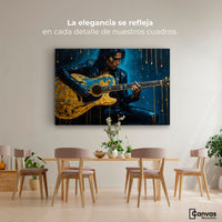 Cuadros Decorativos Canvas Revolution | Acordes Dorados | Montaje4
