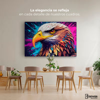 Cuadros Decorativos Canvas Revolution | Aguila Abstracta | Montaje4