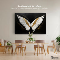 Cuadros Decorativos Canvas Revolution | Alas Angel Eleganza | Montaje4